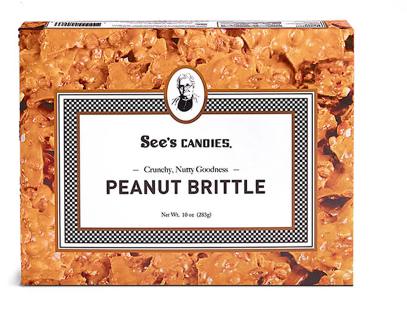 Box of 10 oz peanut brittle