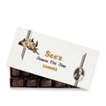Box of See's Dark Salted Caramel Candies on a white background