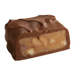 Half milk peanut crunch see's