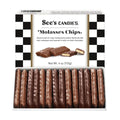 Box of See's Candies Molasses Chips with a checkered border