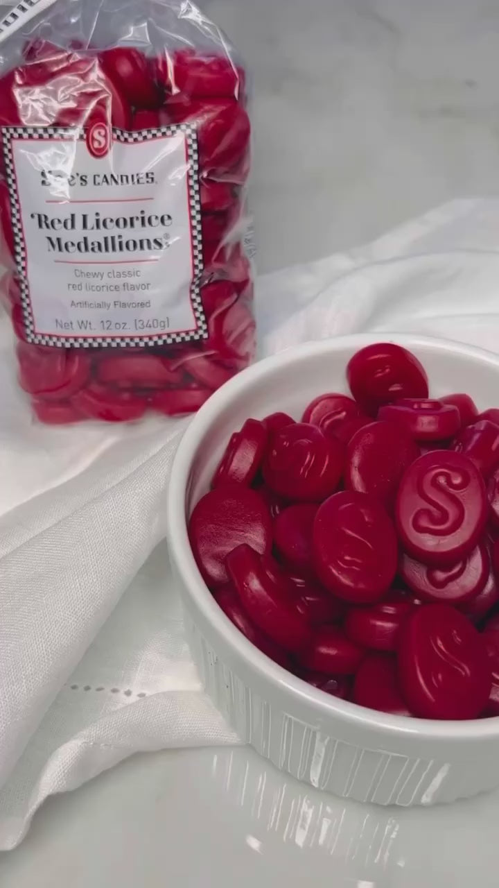 Red Licorice Medallions