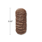 See's Scotchmallow bar with measurement on white background