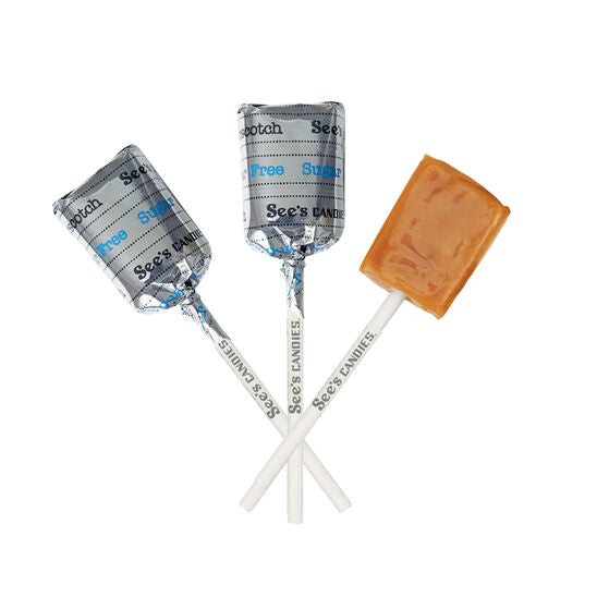 3 sugar free butterscotch lollypops