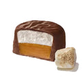 Toasted Marshmallow Scotchmallow with a toasted marshmallow on white background