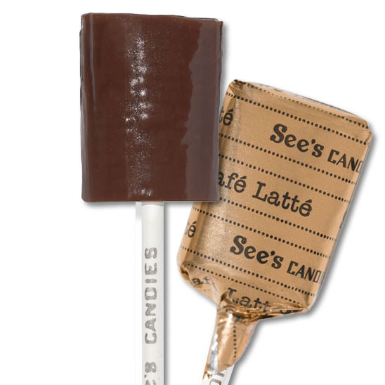 cafe latte lollypop