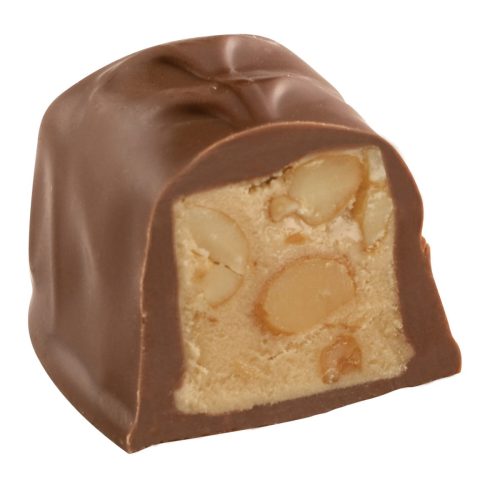 Milk Peanut Nougat<br /><br /><i>Brown sugar nougat with roasted peanuts clad in milk chocolate</i>